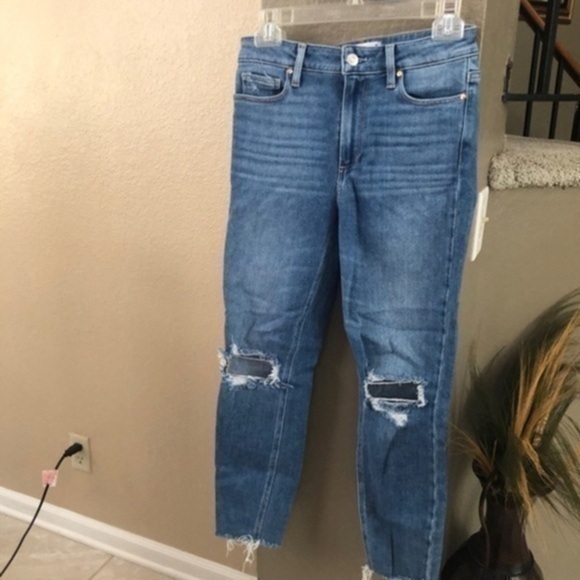 PAIGE Denim - Paige Horton Crop Distressed Jeans Size 27